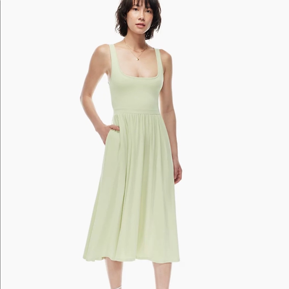 Wilfred market dress in burgundy